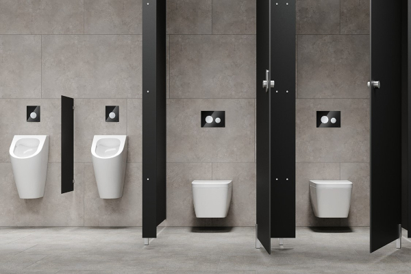 Vele hygiënische designoplossingen voor wc en urinoir